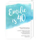 Blue Big Swash Invitations Image 3 of 6